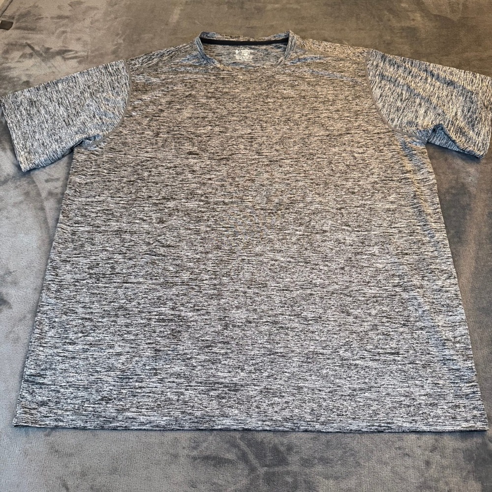 Liberty Pro Heathered Gray Short Sleeve Athletic T-Shirt Mens Size XXL 2XL